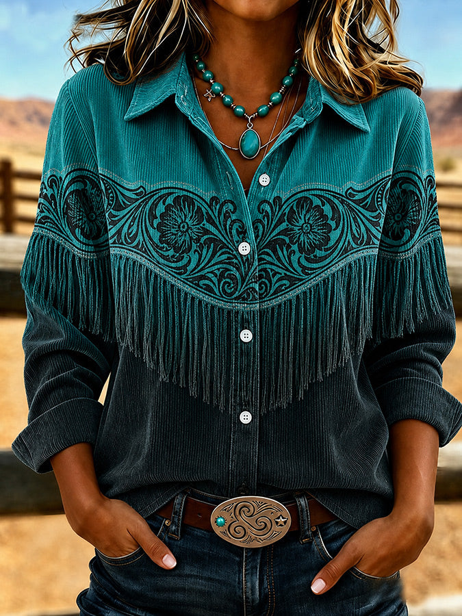 Women's Western Corduroy Shirt
