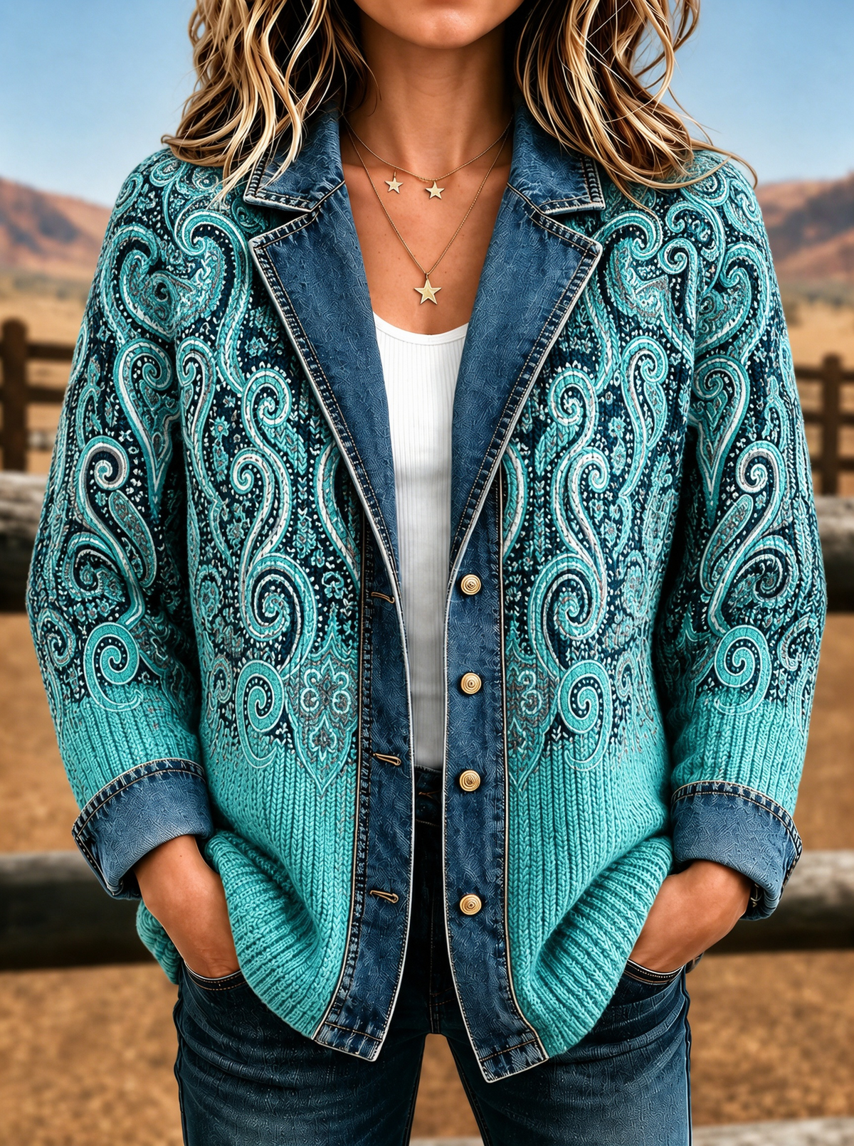 Women Vintage Western Style Jacket