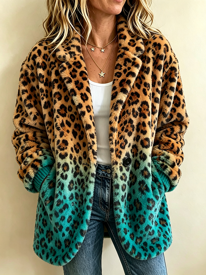 Women's Western-Style Vintage Print Flannel Jacket