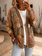 Ladies' Retro Western Style Casual Cardigan