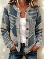 Women's Tennessee Country-Style Patchwork sweater cardigan