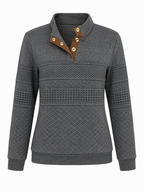 Women'S Casual Color Block Printed Pullover Sweatshirt