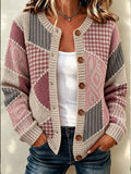 Women's Tennessee Country-Style Patchwork sweater cardigan