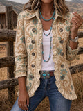 Women's Western Pattern Print Jacket