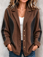 Ladies' Western Style Contrasting Coat