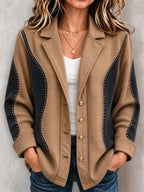 Ladies' Western Style Contrasting Coat