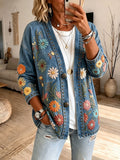 Ladies' Retro Western Style Casual Cardigan